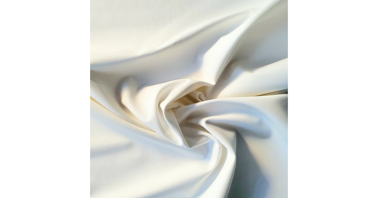 Tissu coton prêt à teindre blanc x50cm Coton/Unis